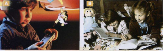 Pictures A and B